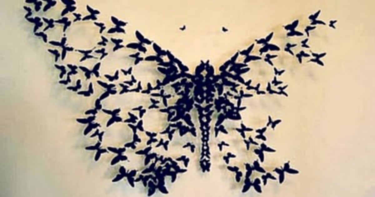 Paper Butterfly Wall Art | vlr.eng.br