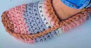 How To Make Crochet Moccasin Slippers