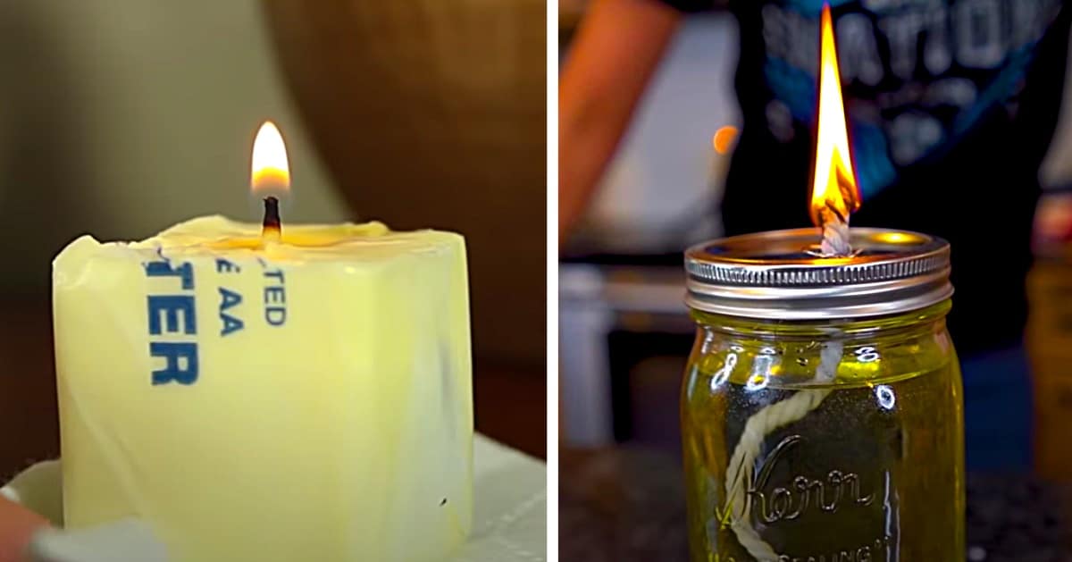How to make 5 Emergency Candles Out Of Household Stuff- Always