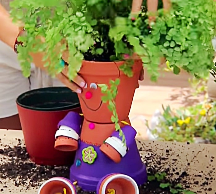 How To Make Flower Pot People