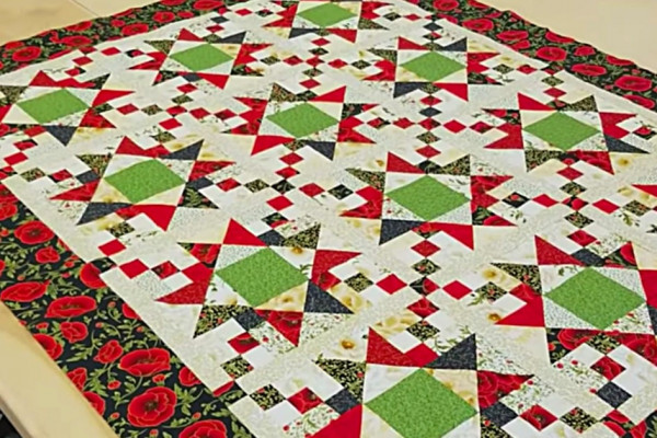 Make an easy galaxy quilt using a fat quarter bundle