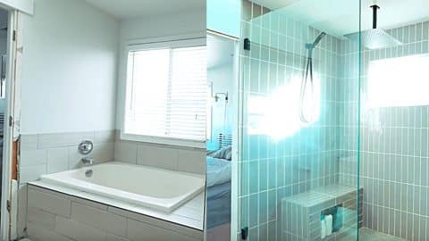 Large Walk-In Shower Makeover | DIY Joy Projects and Crafts Ideas