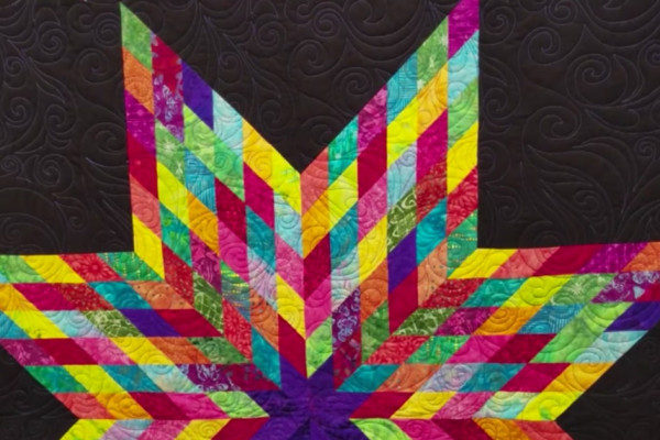 Make a lone star jelly roll quilt