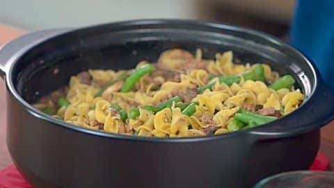Microwave Beef Stroganoff Casserole Recipe | DIY Joy Projects and Crafts Ideas