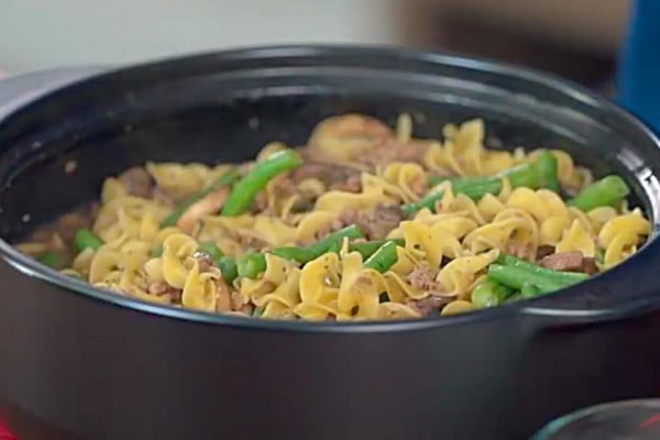 Make beef stroganoff in he microwave