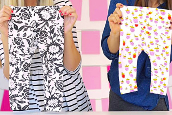 How to make quick leggings without a pattern in two different easy ways