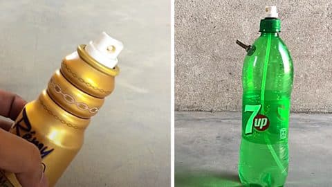 How To Make A Homemade Paint Sprayer From A Soda Bottle | DIY Joy Projects and Crafts Ideas