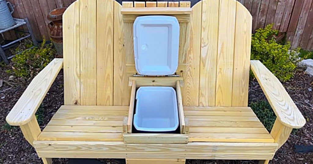 DIY Outdoor Furniture Ideas for Yard or Patio - How to Make and Adirondack Chair With Cooler