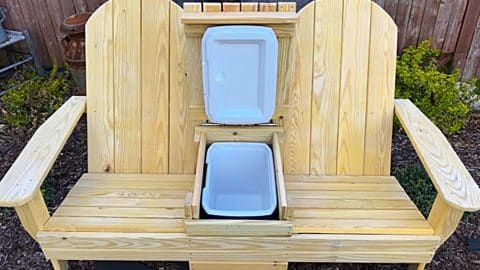 DIY Adirondack Cooler Bench | DIY Joy Projects and Crafts Ideas