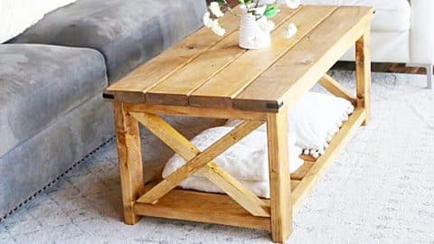 How To Make A $40 Farmhouse Coffee Table | DIY Joy Projects and Crafts Ideas