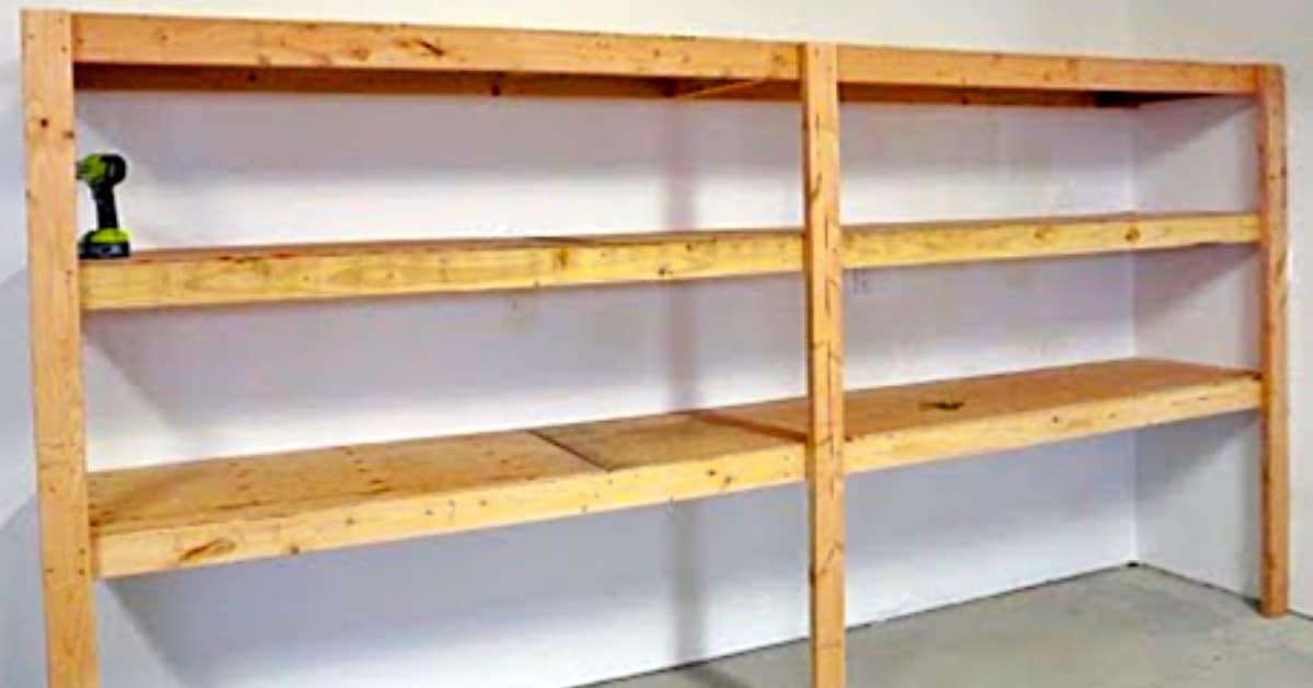 How To Make Simple Garage Shelving | DIY Joy Projects and Crafts Ideas