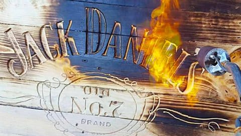 How To Make A Jack Daniels Drink Cabinet And Sign | DIY Joy Projects and Crafts Ideas
