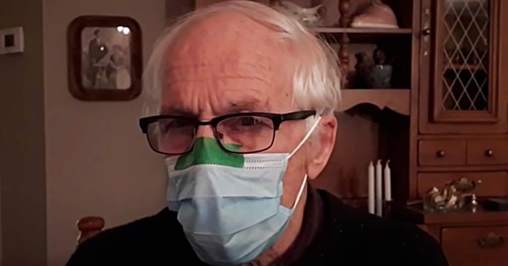 Keep glasses from fogging while wearing a mask