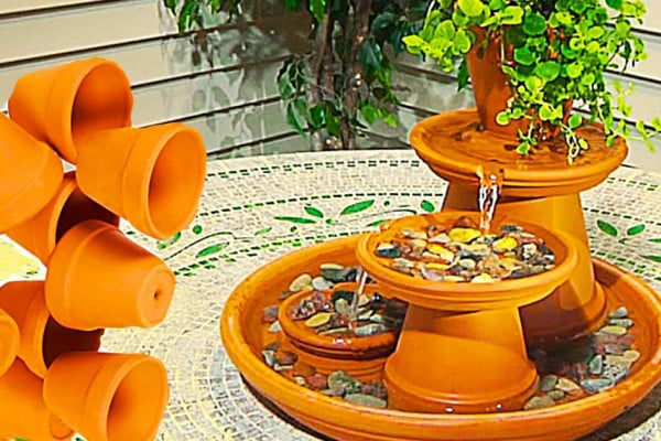 How to make a cheap easy terracotta fountain