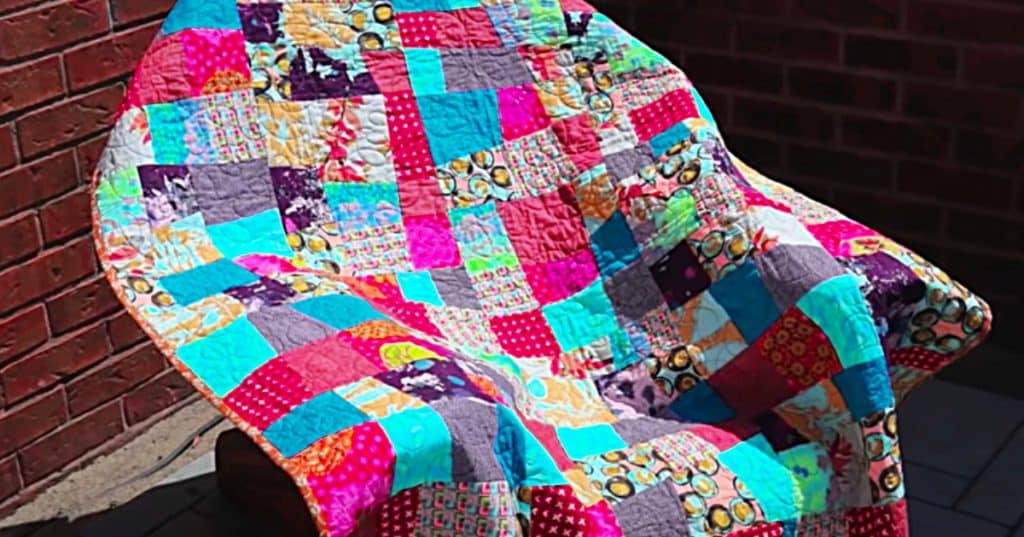 Make a quilt with ugly scraps