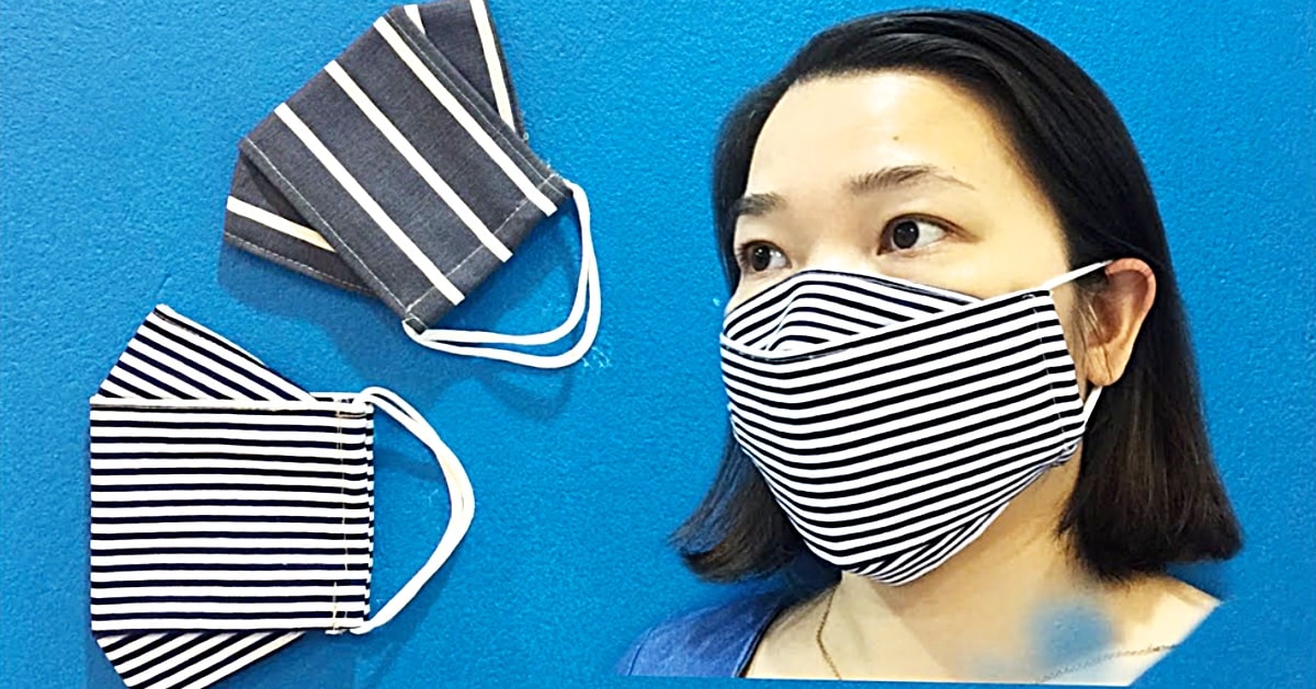 How To Sew A 3D Mask In 4 Minutes