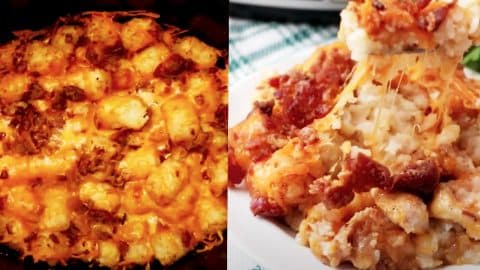Crockpot Chicken Tater Tot Casserole Recipe | DIY Joy Projects and Crafts Ideas