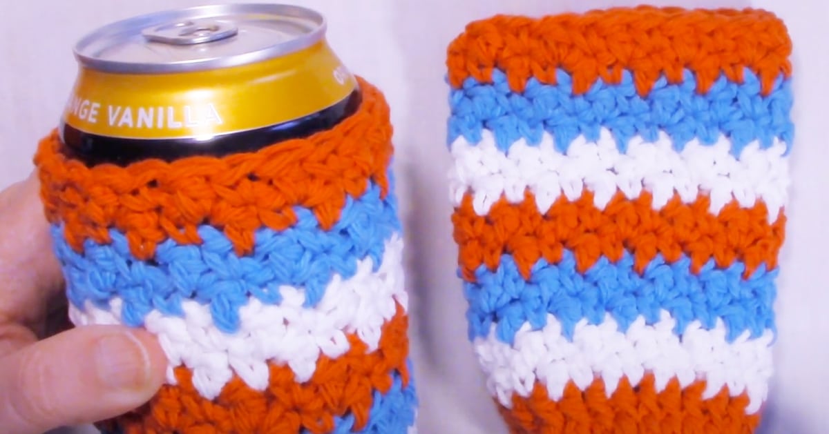 How To Crochet A Can Cozy | DIY Joy Projects and Crafts Ideas