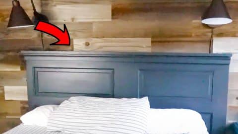 How To Build A Headboard With An Old Door | DIY Joy Projects and Crafts Ideas