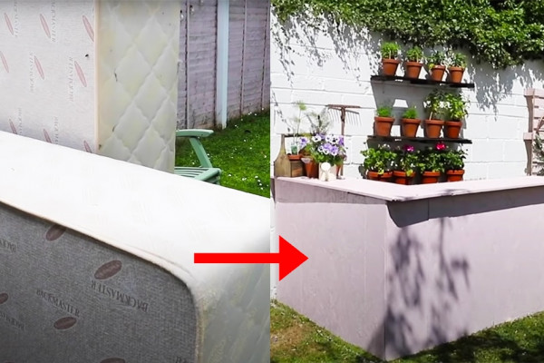 How To Make A Garden Bar With An Old Bed Frame | DIY Hacks