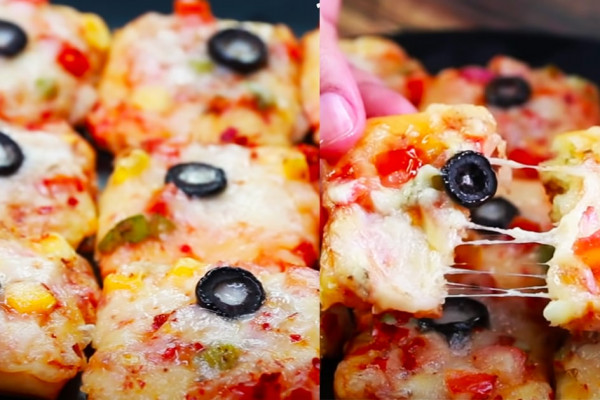 Mini Pizza Squares | Homemade Recipes