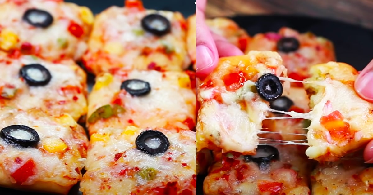 Mini Pizza Squares Recipe | DIY Joy Projects and Crafts Ideas