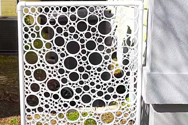 How to make a PVC privacy screen with PVC pipe from Home Depot