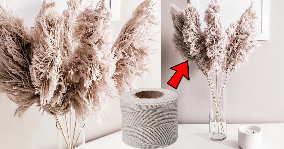 Dollar Tree DIY: String Pampas Grass | DIY Joy Projects and Crafts Ideas