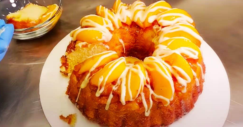 How To Make Peach Cobbler Pound Cake | Homemade Recipes