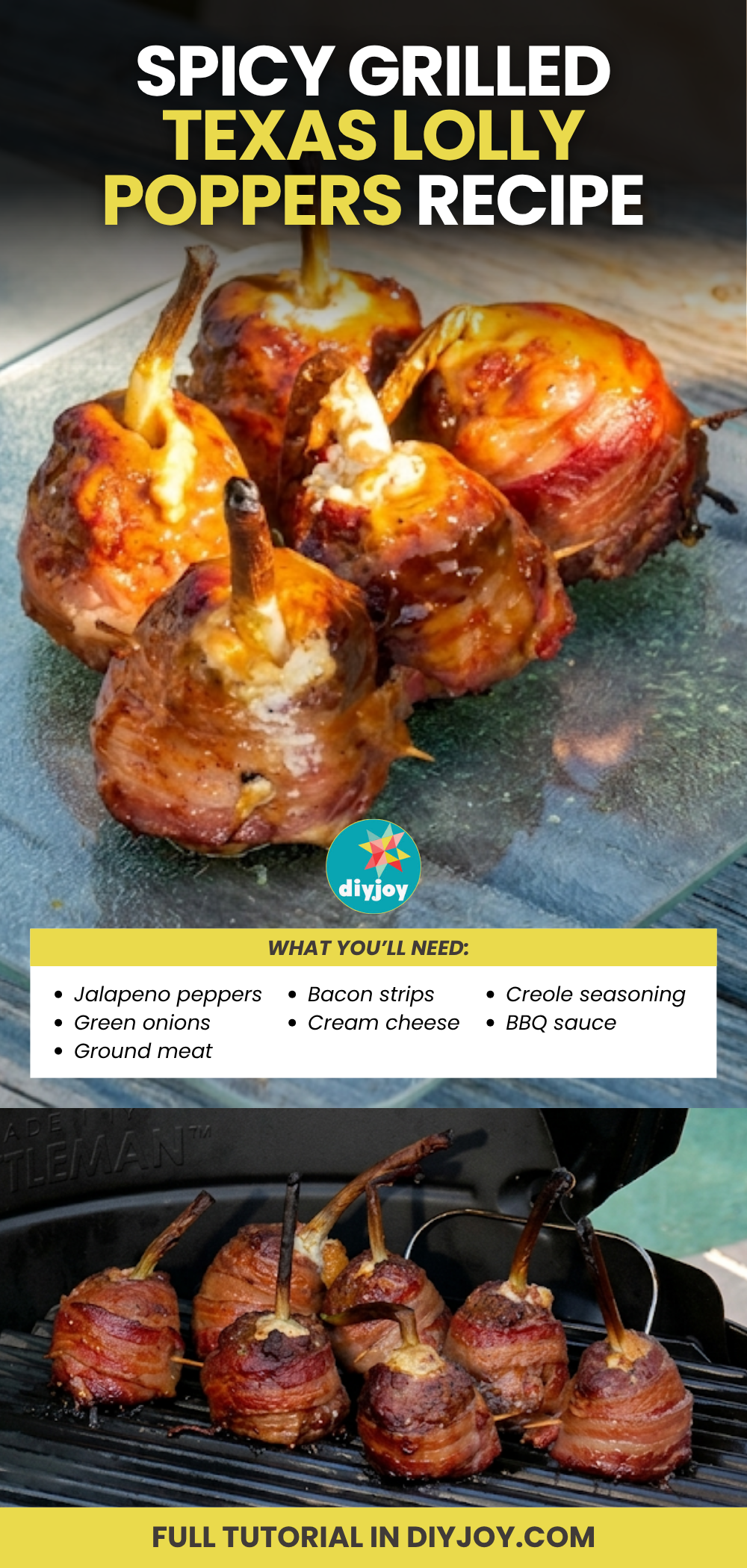 Easy Spicy Grilled Texas Lolly Poppers Recipe