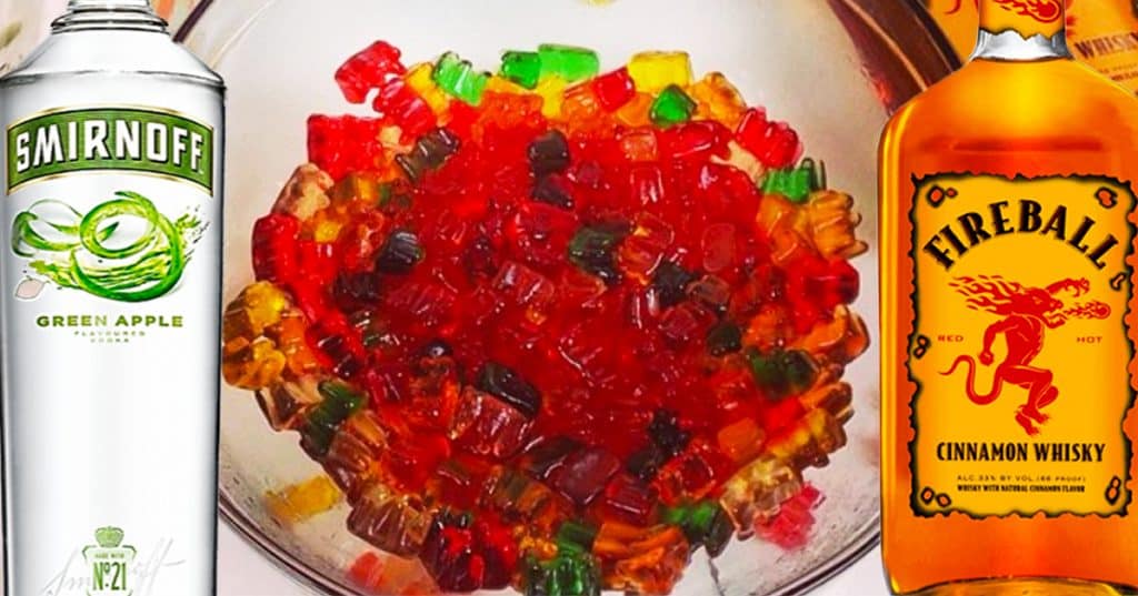 Fireball Vodka Soaked Gummy Bears | Alcohol Recipes