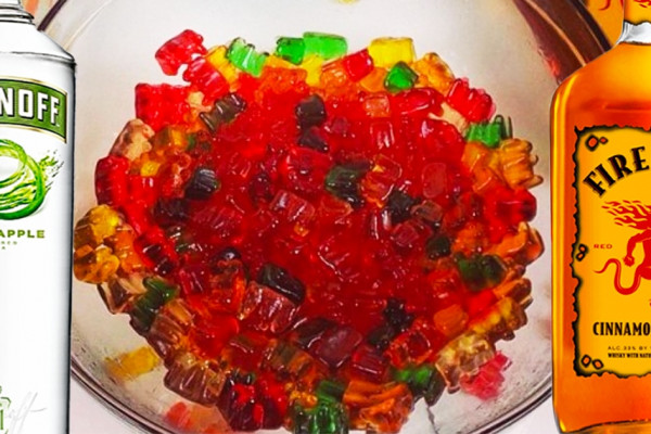 Fireball Vodka Soaked Gummy Bears | Alcohol Recipes