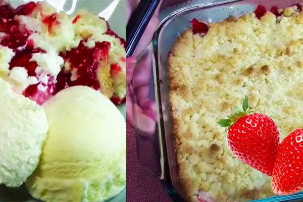 How To Make Strawberry Dumpcake Recipe | Easy Recipes
