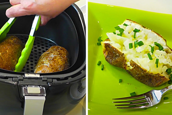 How To Make Steakhouse Baked Potatoes In An Air Fryer - Potato Recipes That Are Easy to Make at Home