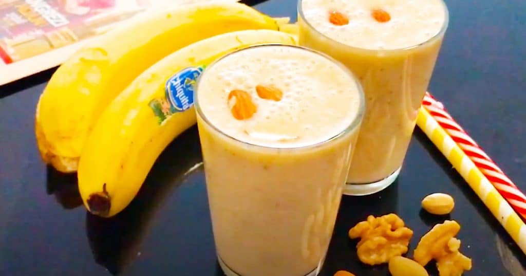 How To Make A Banana Milkshake | Homemade Recipes
