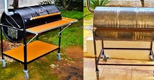 How To Make BBQ Pit from Barrel
