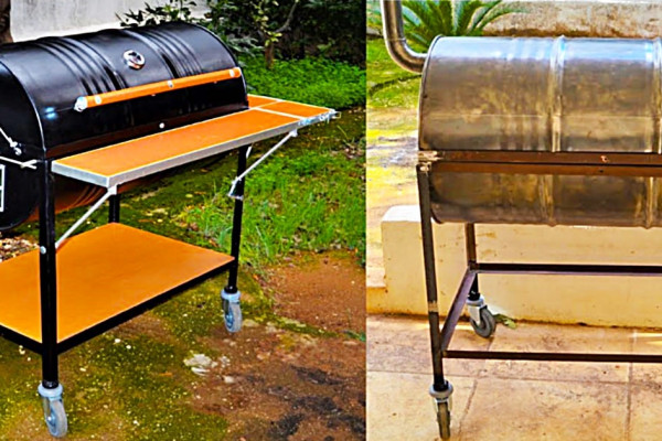 How To Make A BBQ Pit Smoker From A Metal Barrel