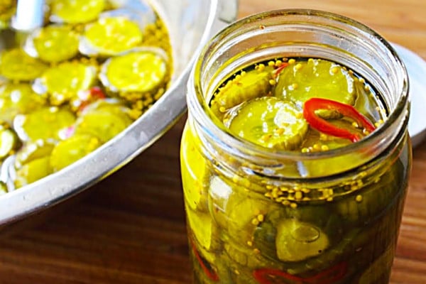 How To Make Bread And Butter Pickles - Easy Recipe for Pickles does not require canning bath