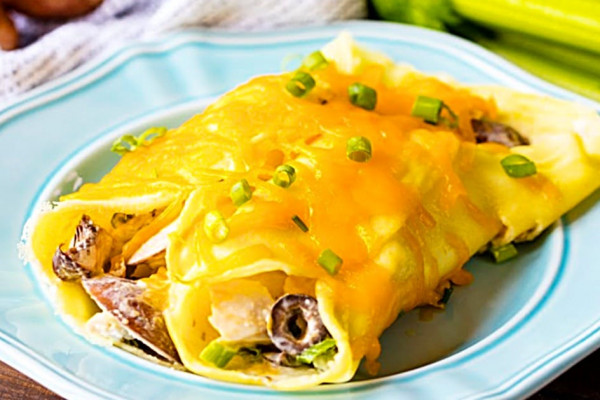 How To Make Cheesy Chicken Crepes