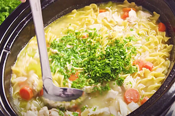 How To Make Homemade Chicken Noodle Soup In The Crockpot