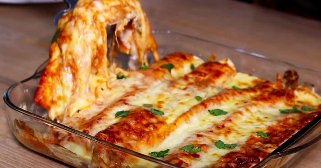 Chicken Enchiladas Recipe With Red Sauce | Homemade Recipes
