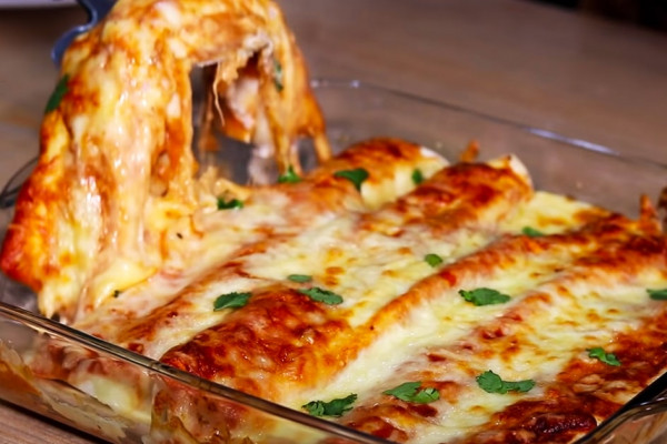 Chicken Enchiladas Recipe With Red Sauce | Homemade Recipes