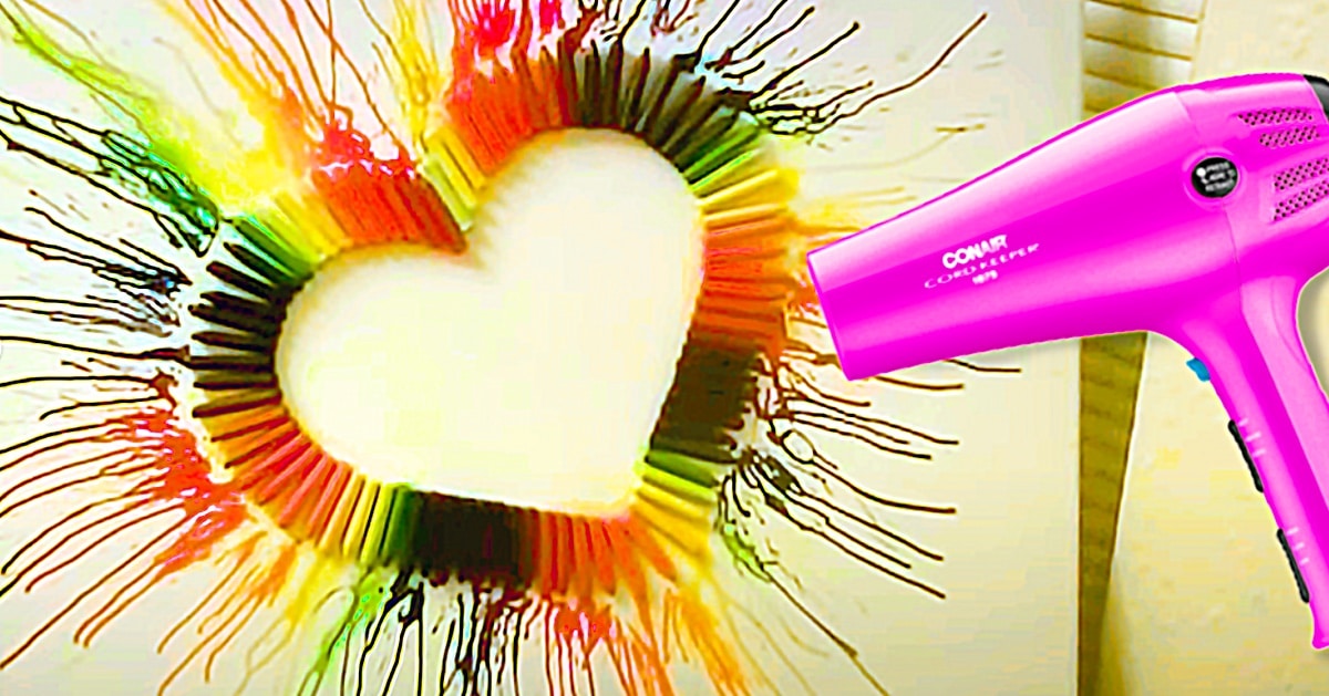 How To Make Crayon Heart Art | DIY Joy Projects and Crafts Ideas