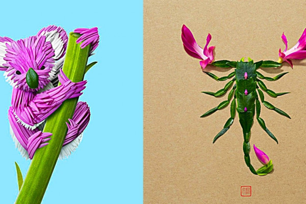 How To Make Colorful Bugs And Animals From Fresh Flowers
