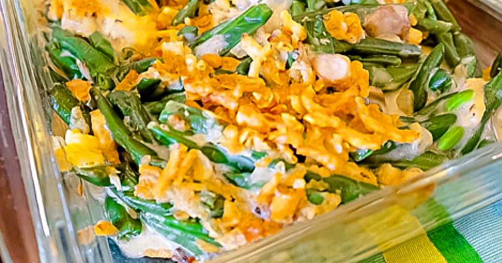 How to make a green bean casserole with a homemade white sauce instead of canned soup