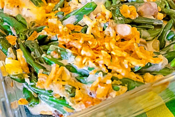 How to make a green bean casserole with a homemade white sauce instead of canned soup