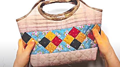 How To Make Patchwork Quilted Purse (Free Pattern Included) | DIY Joy Projects and Crafts Ideas