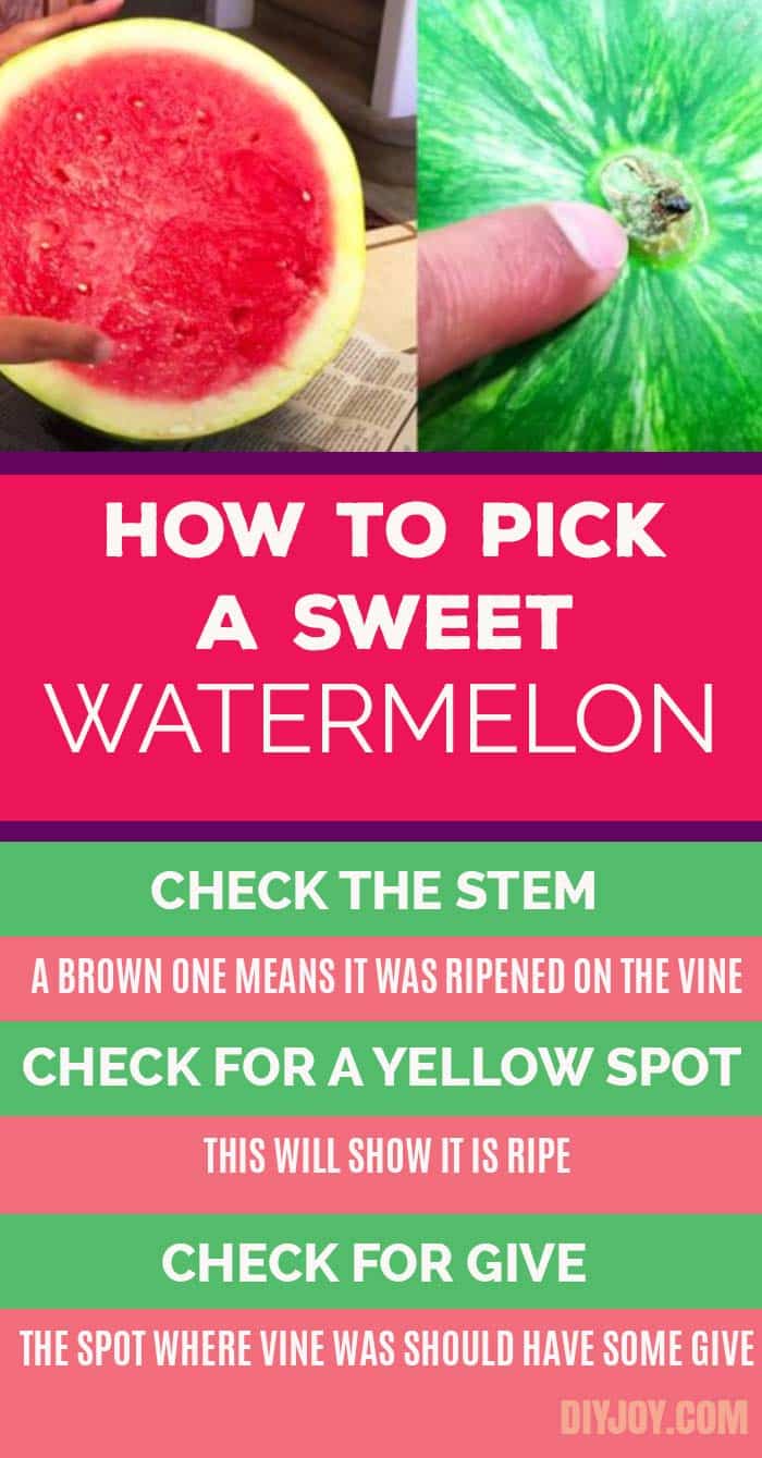 How To Pick A Sweet Watermelon
