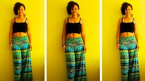 How To Sew Palazzo Pants Without A Pattern | DIY Joy Projects and Crafts Ideas