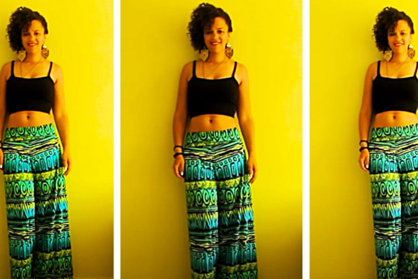 How To Make Palazzo Pants Using Your Old Pants As A Pattern